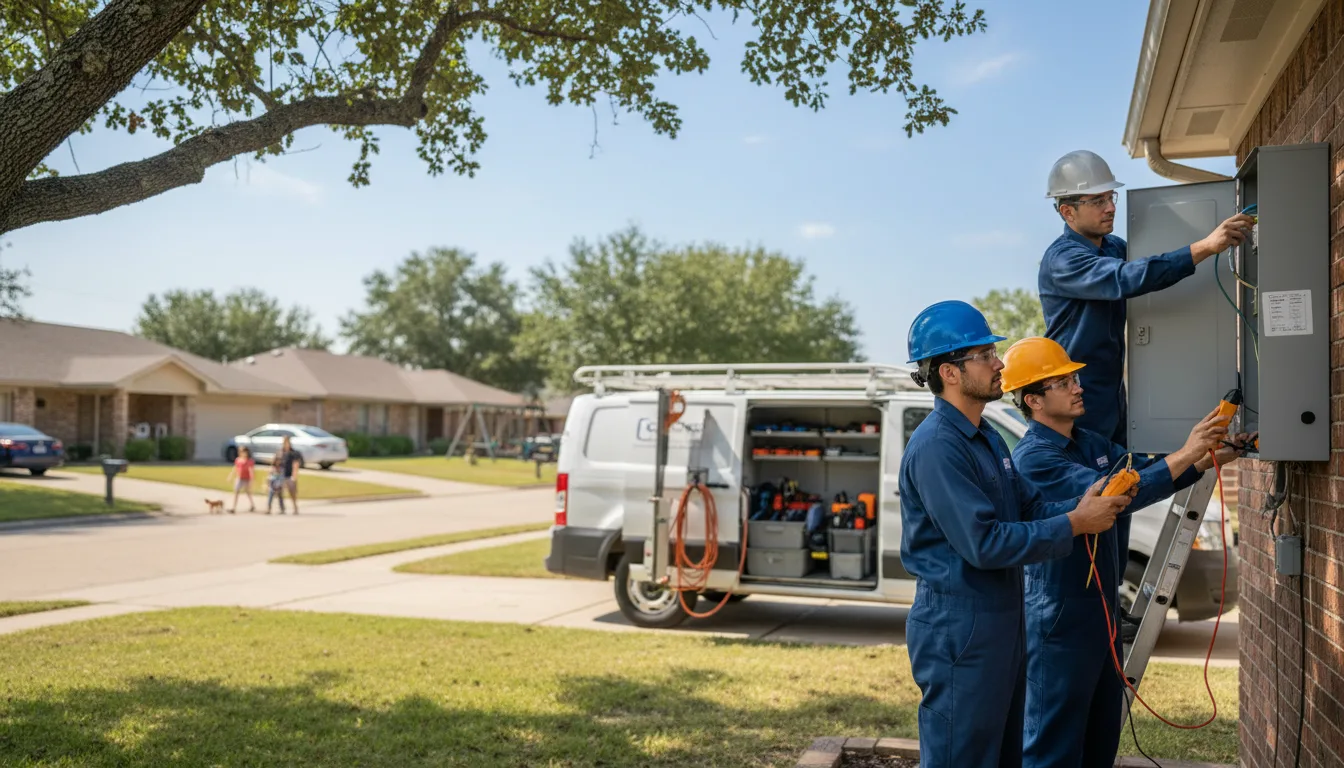 Certified electrician providing emergency electrical services in Brumley, MO